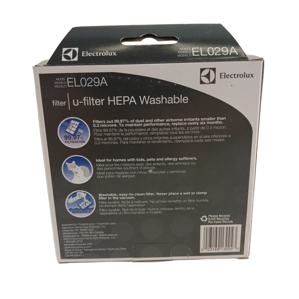 EL4215G - HEPA Washable Nimble U-Vacuum Filter - Image 2