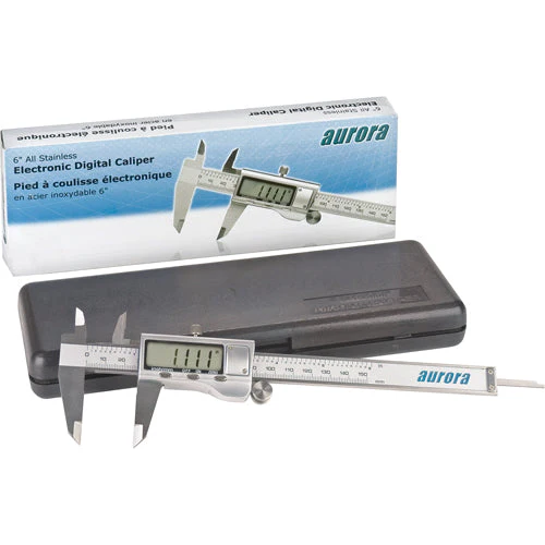Electronic Digital Calipers, 0.001" (0.03 mm) Resolution, 0 - 6" (0 - 152 mm) Range - Image 2