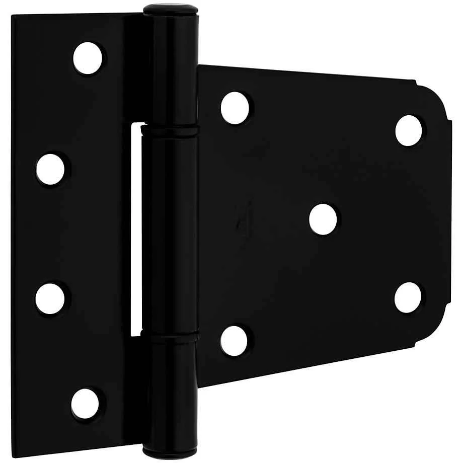 National Hardware 3.5 in. L Black Steel Extra Heavy Gate Hinge 2 pk - Image 3