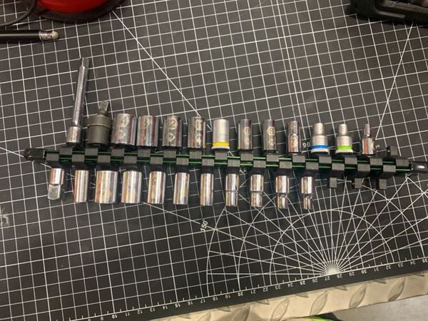 Extra Socket Holder Clips For The Olsa Tools Aluminum Socket Organizers - Image 2