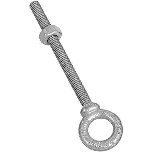 National Hardware 3/8 in. X 4-1/2 in. L Galvanized Forged Steel Eyebolt Nut Included - Image 2