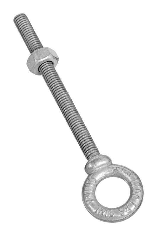 National Hardware 3/8 in. X 4-1/2 in. L Galvanized Forged Steel Eyebolt Nut Included - Image 3
