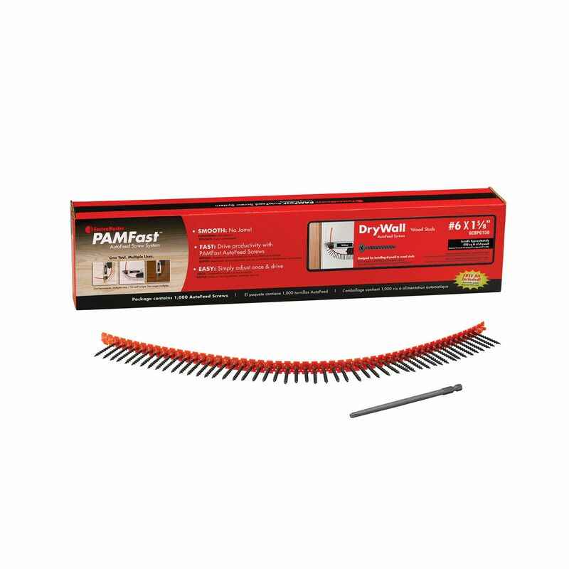 FastenMaster PAMFast No. 6 x 1-5/8 in. L Phillips Collated Drywall Screws 1000 pk