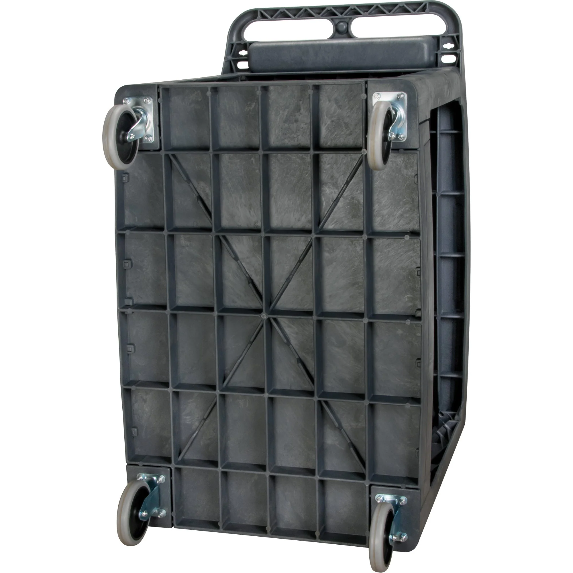 Flat-Shelf Utility Service Cart, 2 Tiers, 25-1/4" x 32-1/4" x 44", 550 lbs. Capacity - Image 7