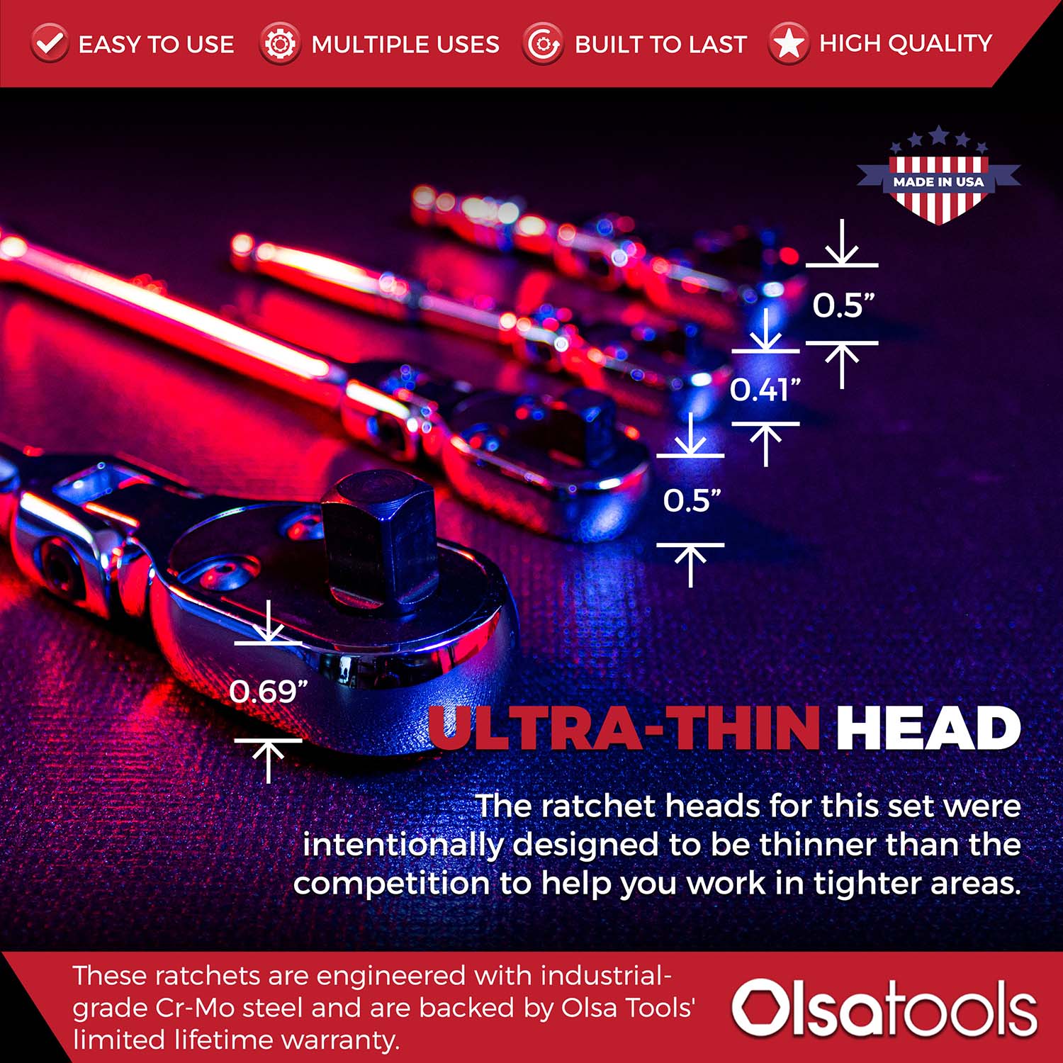Flex Head Ratchet - 90 Tooth - Image 13