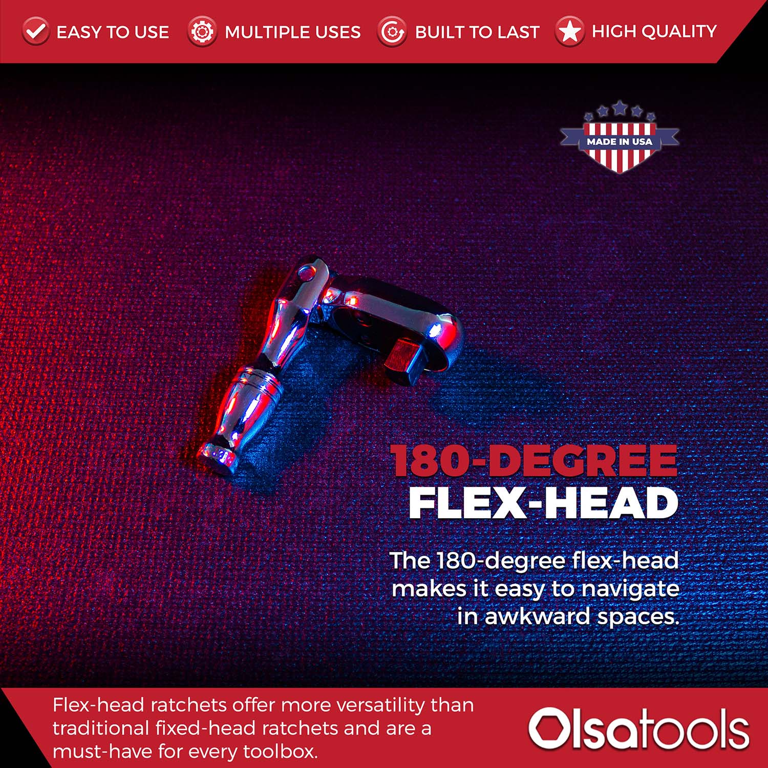 Flex Head Ratchet - 90 Tooth - Image 23