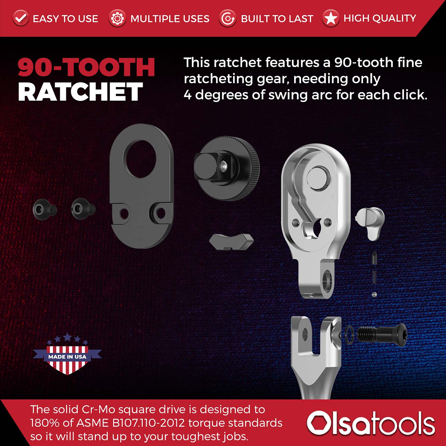 Flex Head Ratchet - 90 Tooth - Image 24