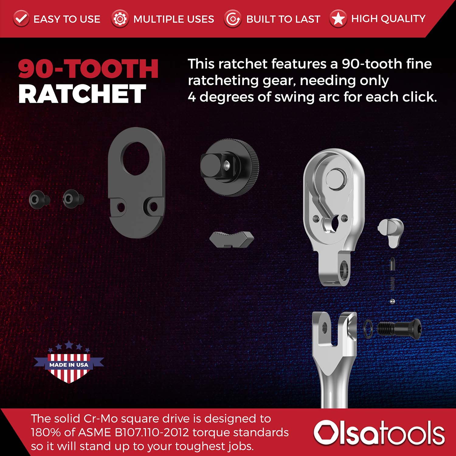 Flex Head Ratchet - 90 Tooth - Image 28