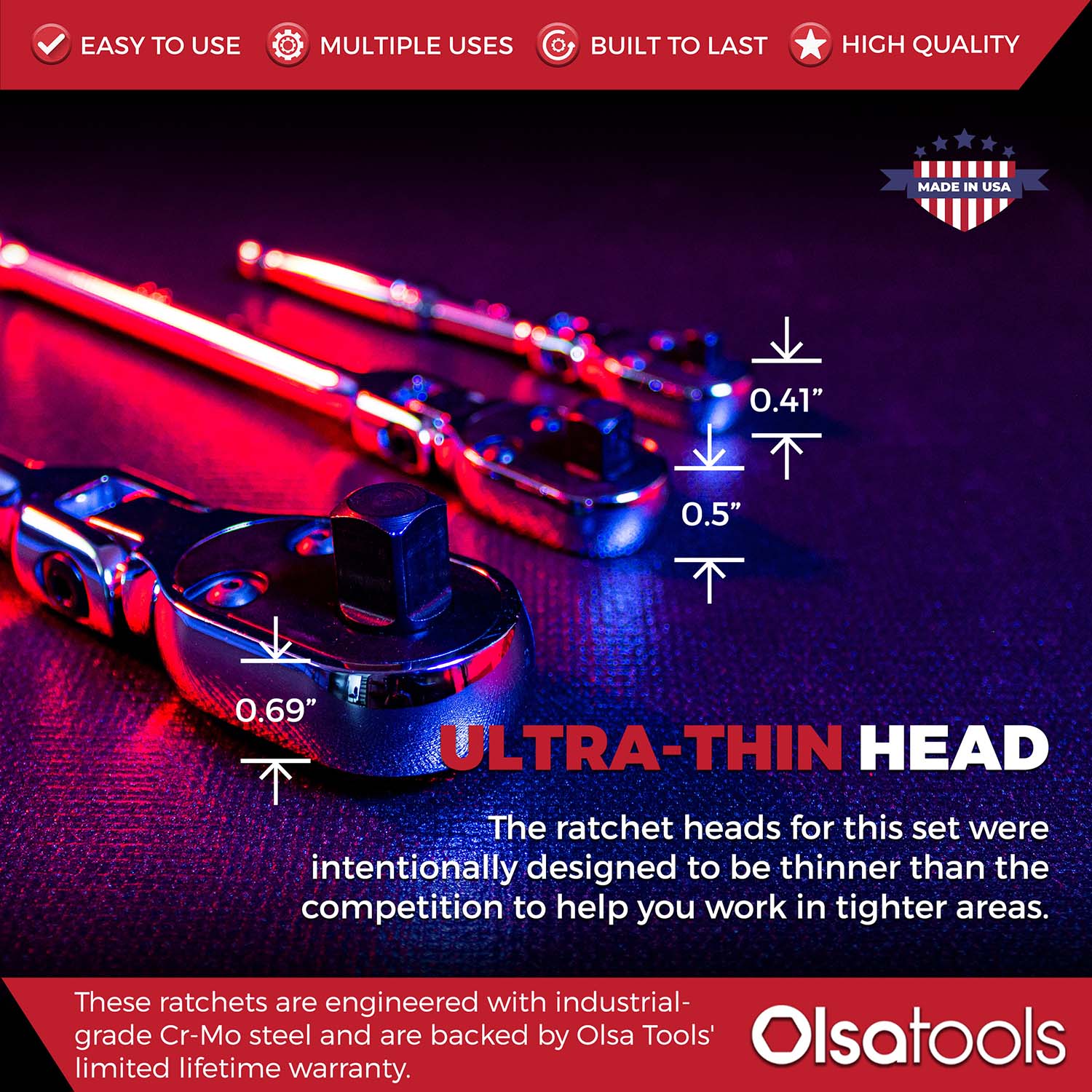 Flex Head Ratchet - 90 Tooth - Image 9