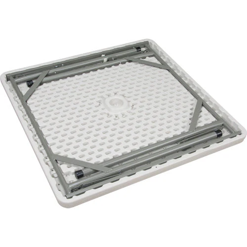 Folding Table, Square, 34" L x 34" W, Polyethylene, White - Image 2