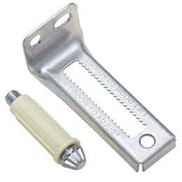 National Hardware Zinc-Plated Silver Plastic/Steel Folding Door Bottom Pivots 1 pk - Image 3