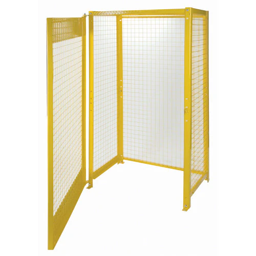 Gas Cylinder Cabinets, 10 Cylinder Capacity, 44" W x 30" D x 74" H, Yellow - Image 4