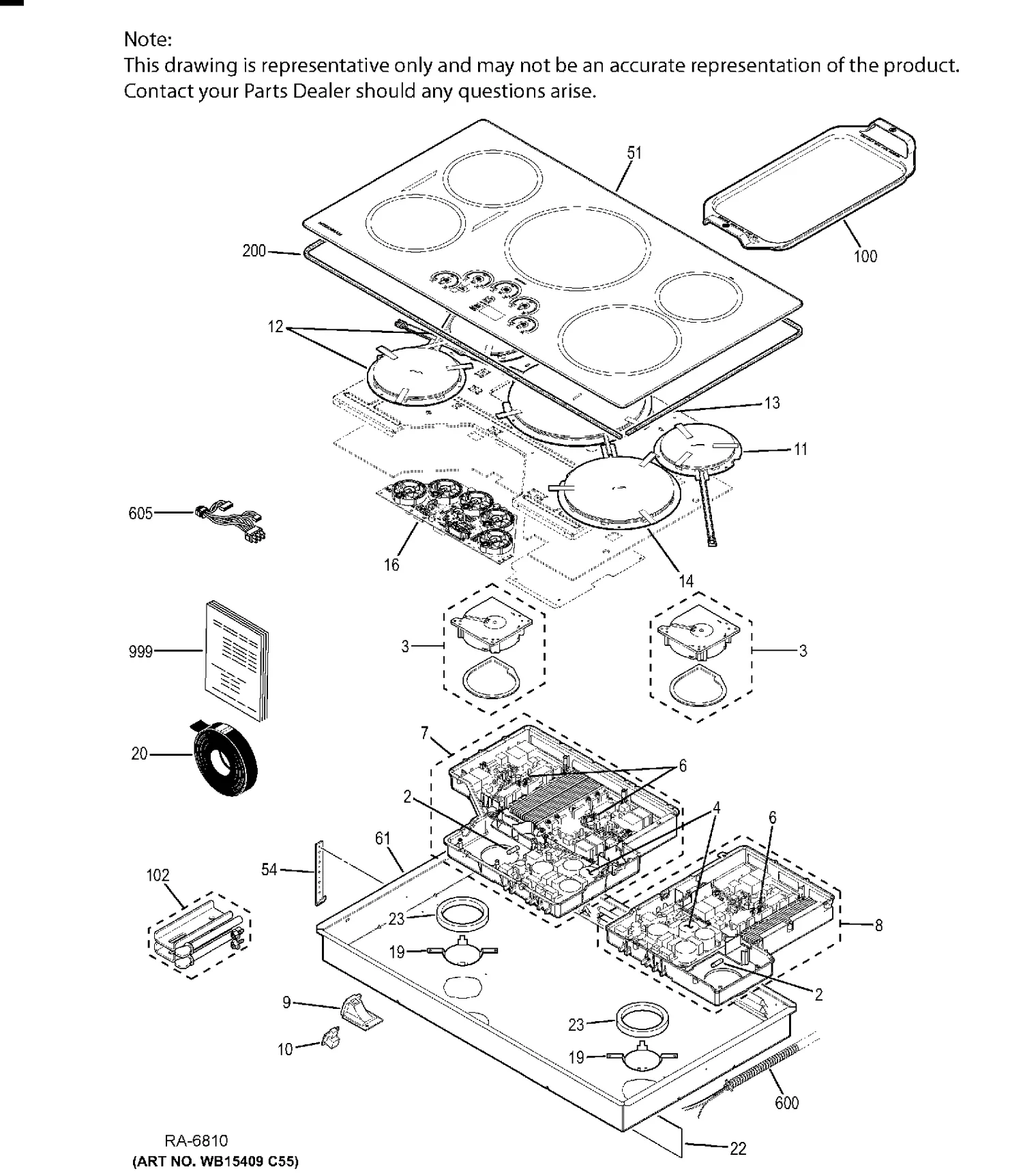 GE Cooktop Blower and Gasket Assembly WG02F11026 - Image 4