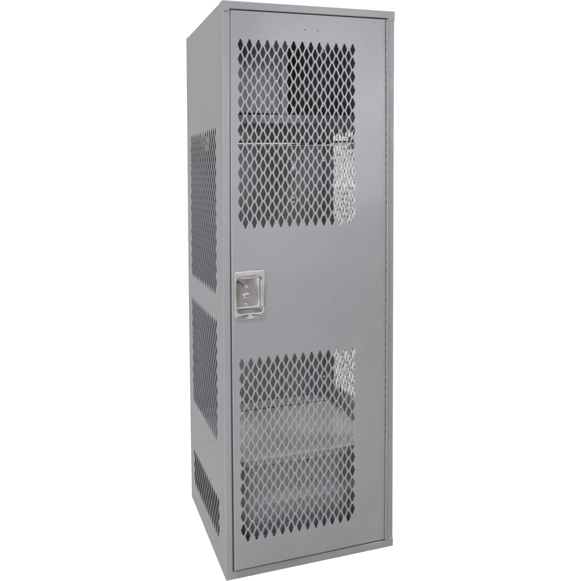 Gear Locker with Door, Steel, 24" W x 24" D x 72" H, Grey
