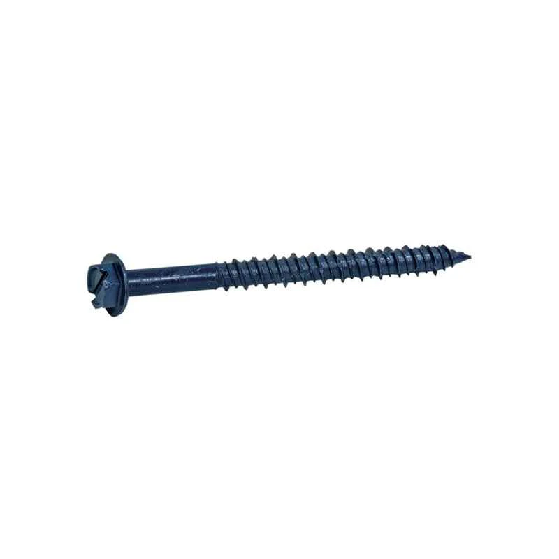 Grip-Rite 3/16 in. x 2-1/4 in. L Hex Washer Head Concrete Screws 1 lb. 100 pk
