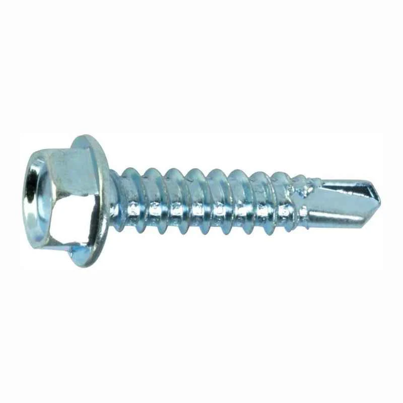 Grip-Rite Pro-Twist No. 12 x 1 in. L Hex Washer Head Sheet Metal Screws 1 lb.