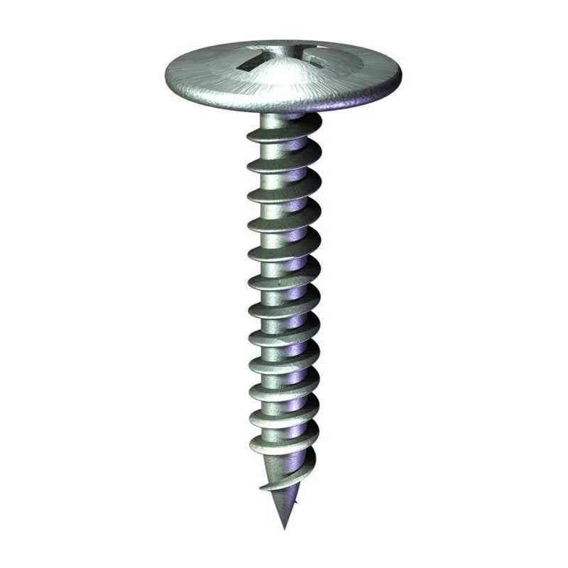 Grip-Rite Pro-Twist No. 8 x 1-1/4 in. L Phillips Truss Head Lath Screws 1 lb.