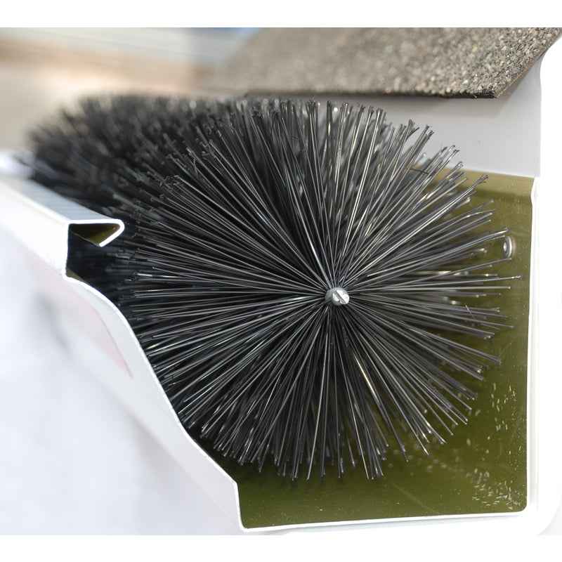 GutterBrush 4.3 in. W X 3 ft. L Black Polypropylene/Steel Gutter Guard - Image 7