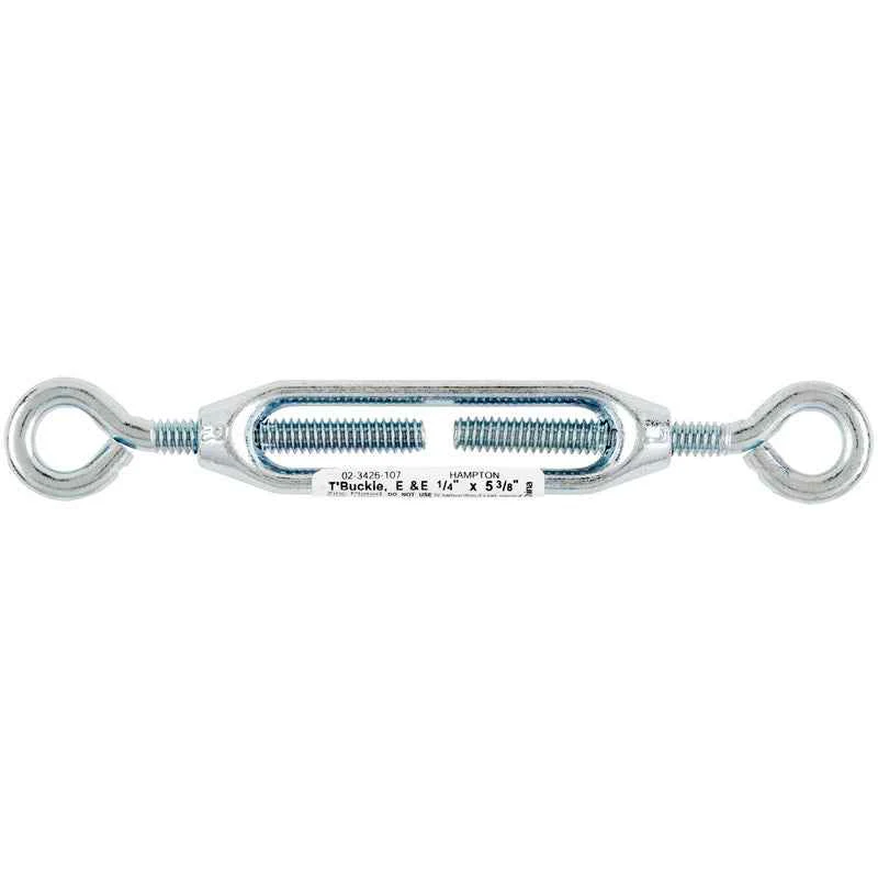 Hampton Zinc-Plated Aluminum/Steel Turnbuckle 160 lb. (Pack of 10)