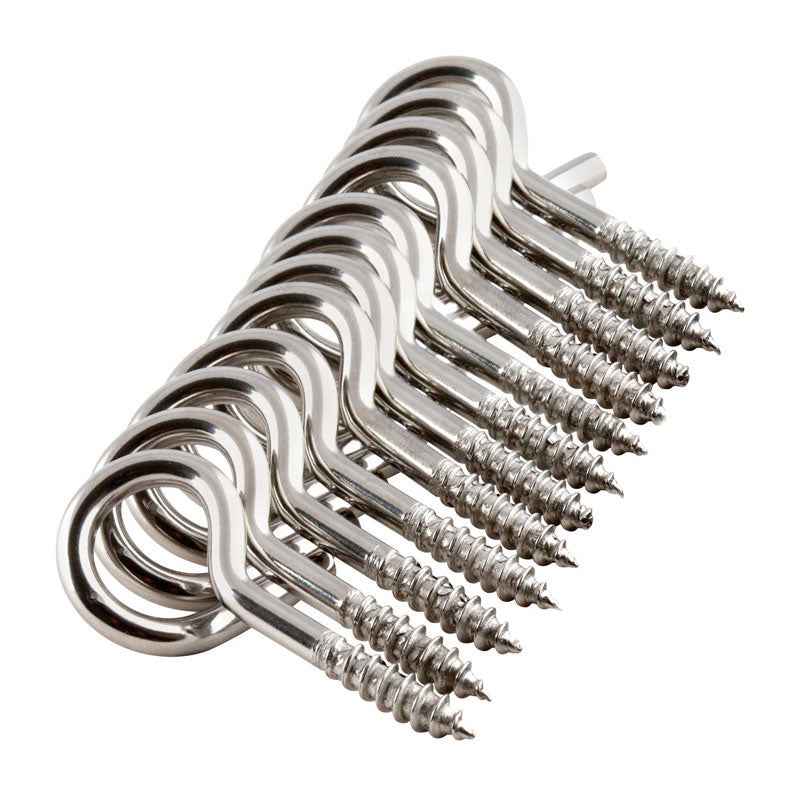 Hangman 1-1/8 in. Silver Stainless Steel Christmas Light Hangers (Pack of 6) - Image 2