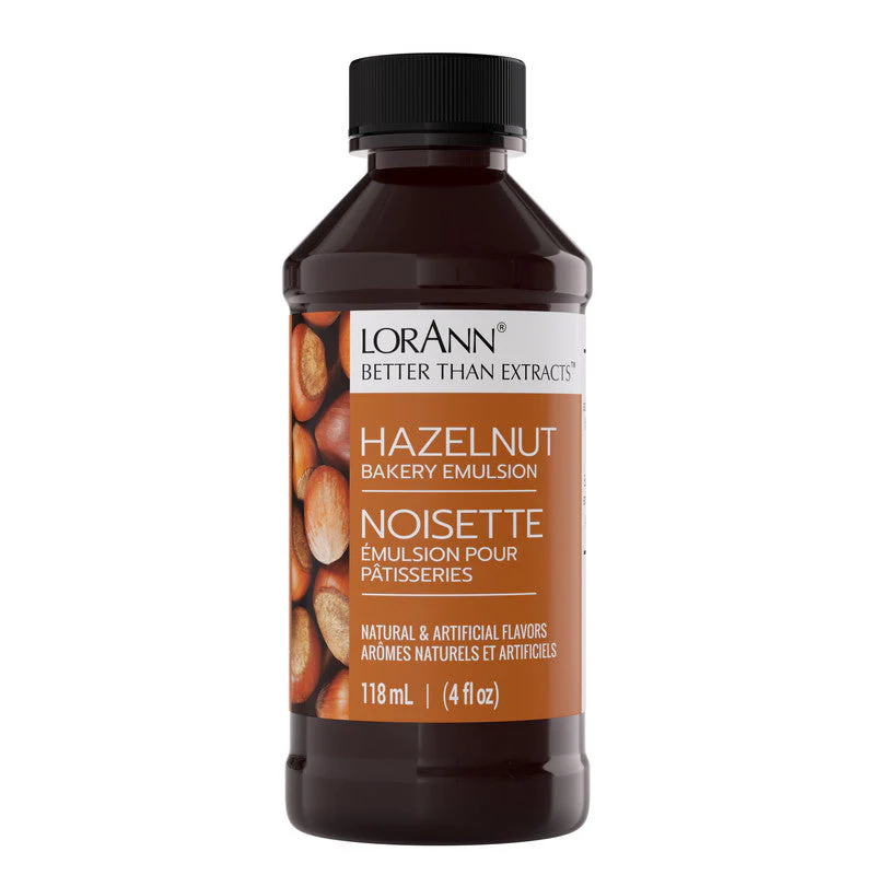 Hazelnut Bakery Emulsion - 4 oz. - 16 oz., 1 Gallon, 5 Gallons - Bakery Emulsions Canada - Ships Free Within Canada on Orders Above CAD $199