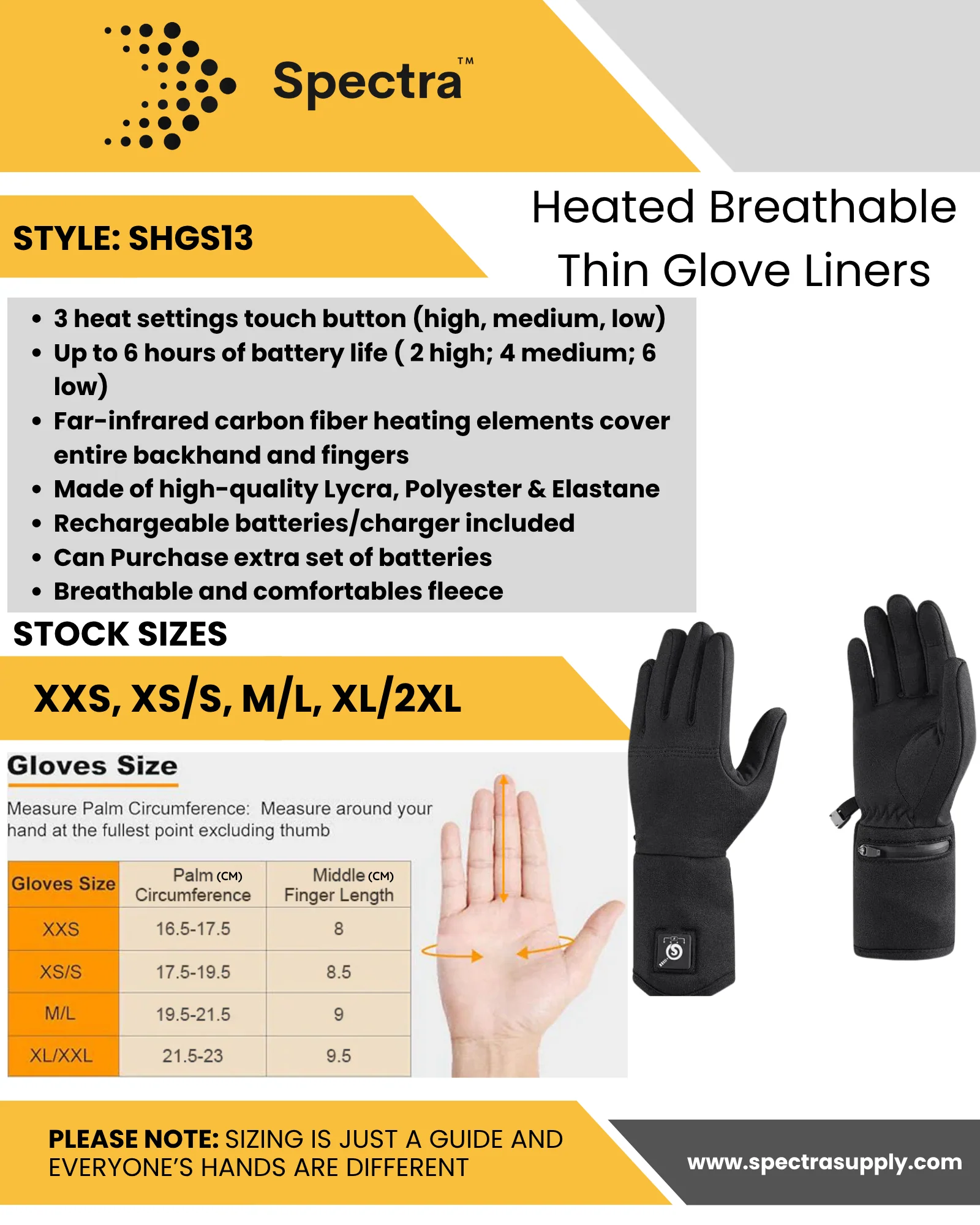 Heated Breathable Thin Glove Liners - Image 14