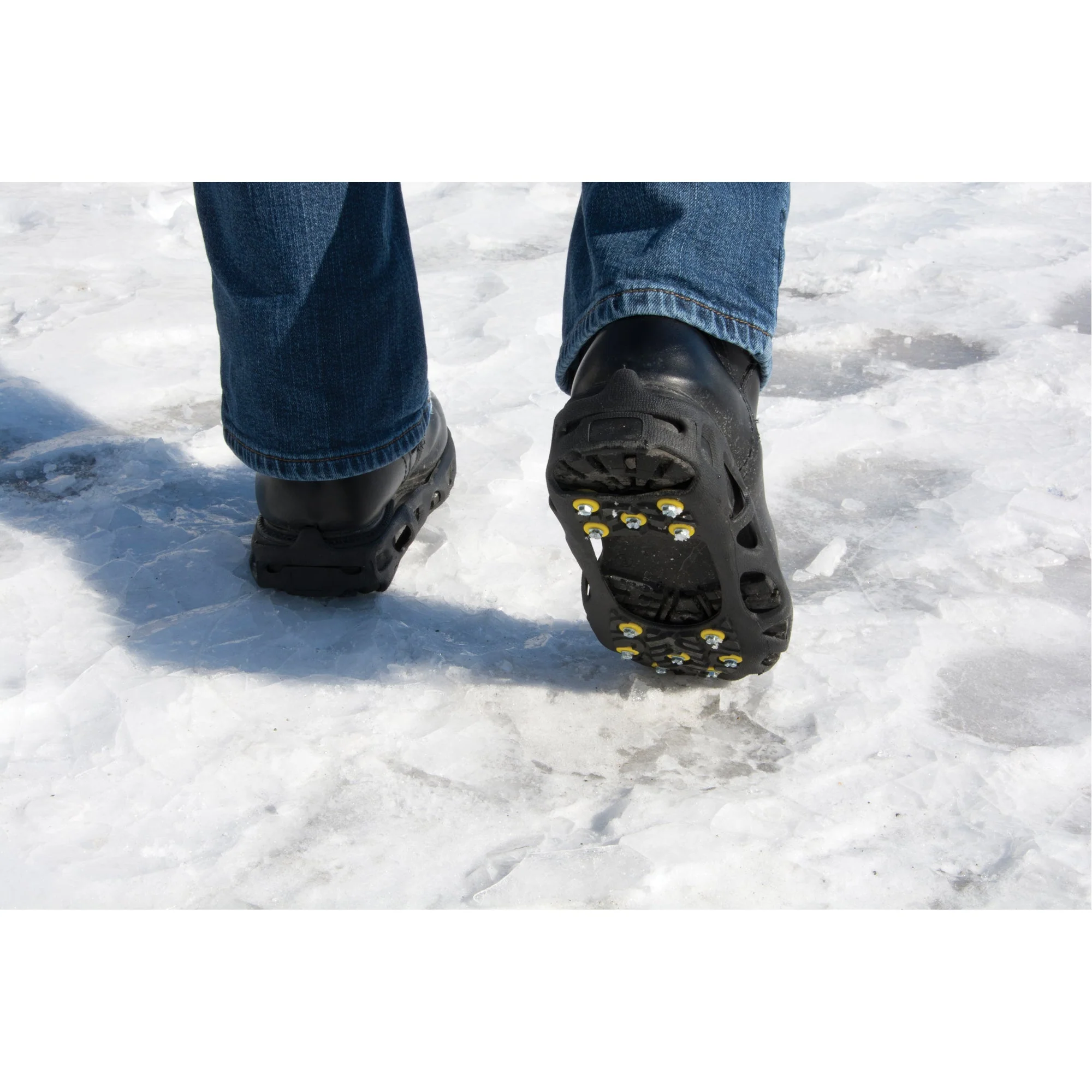 Heavy-Duty Anti-Slip Ice Cleats, Steel, Stud Traction, X-Large - Image 2