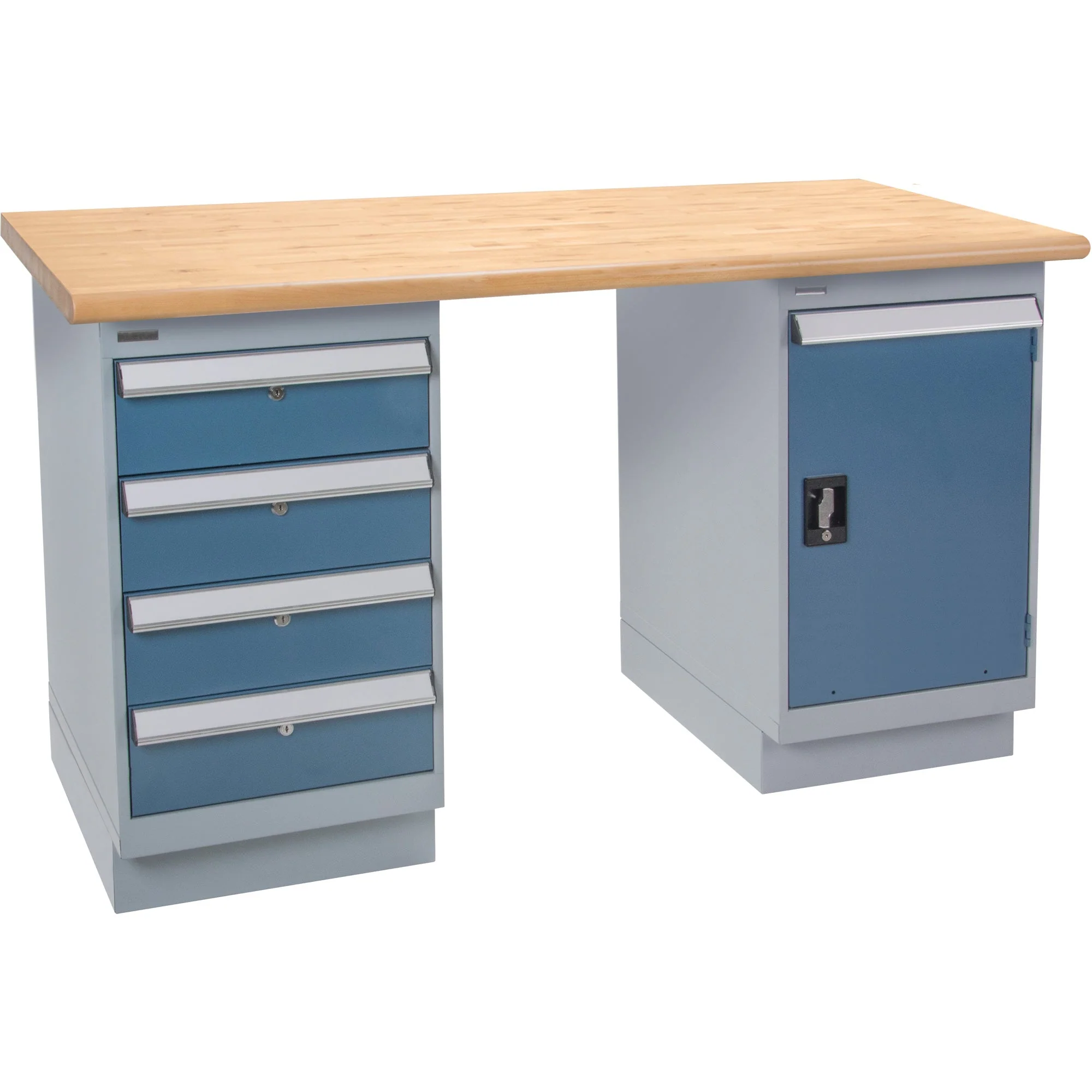 Heavy-Duty Workbench, Door & Drawers, 1500 lbs. Cap., 72" W x 30" D, 34" H