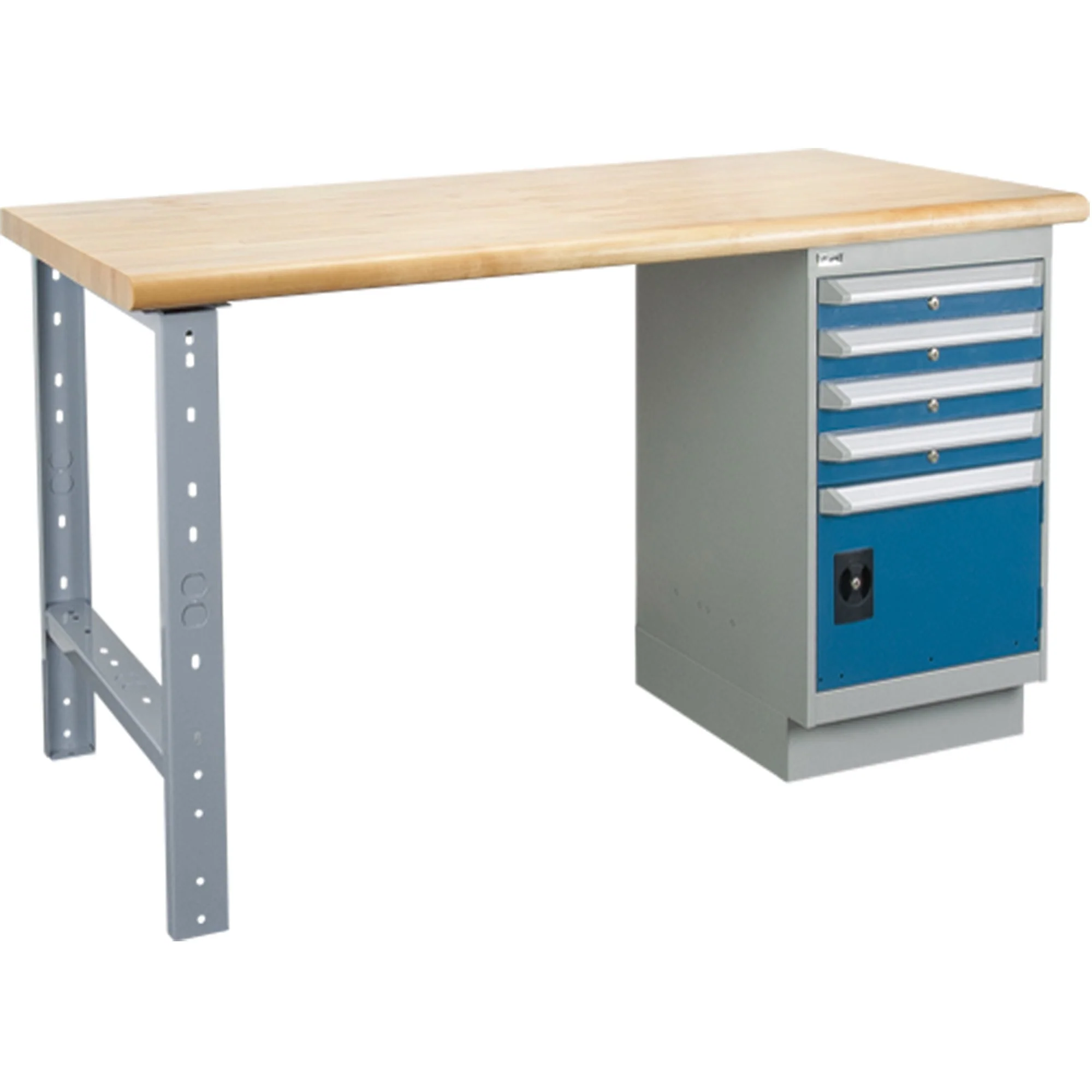 Heavy-Duty Workbench, Door w/ Drawer Combination, 1500 lbs. Cap., 72" W x 36" D, 34" H