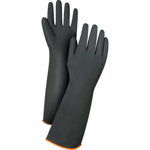 Heavyweight Chemical-Handling Gloves, Size 9, 18" L, Rubber Latex, 30-mil - Image 2