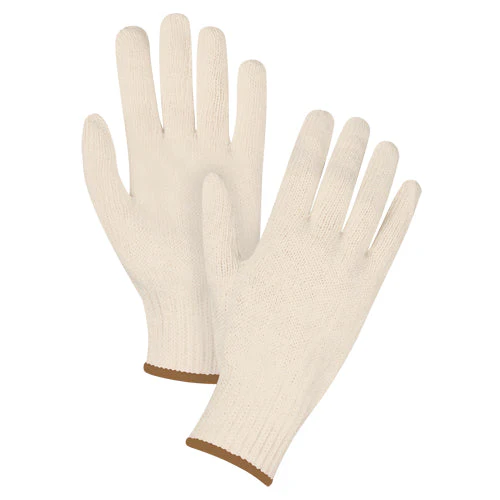 Heavyweight String Knit Gloves, Poly/Cotton, 7 Gauge, X-Large - Image 2