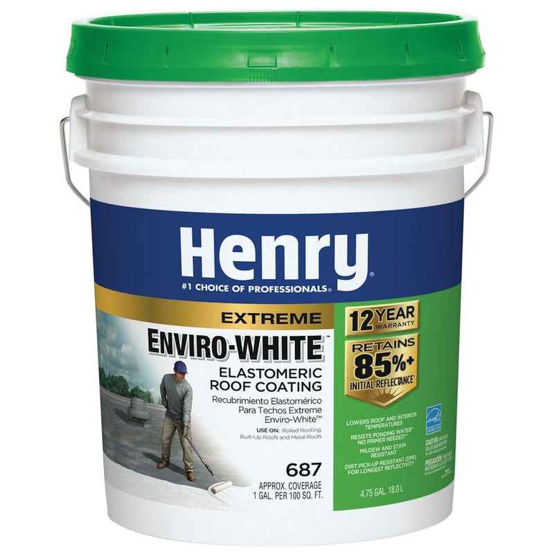 Henry Smooth White Elastomeric Roof Coating 5 gal - Image 3
