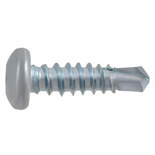 Hillman #12 x 2" Zinc Pan Head Self-Drilling Screws - 50 Pack