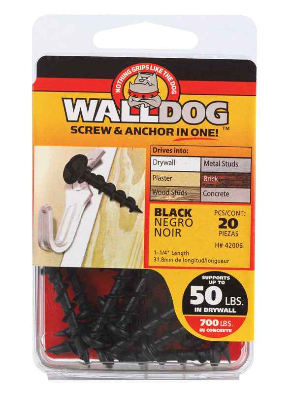 Hillman 3/16 in. Dia. x 1-1/4 in. L Stainless Steel Pan Head Walldog Screw & Anchor 20 pk (Pack of 10) - Image 3