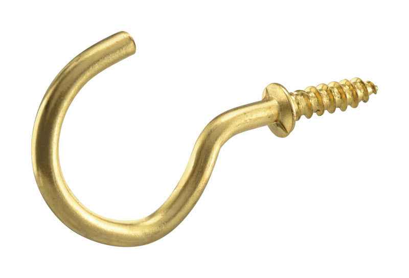 Hillman Brass-Plated Gold Cup/Picture Hook 1 lb 8 pk - Image 2