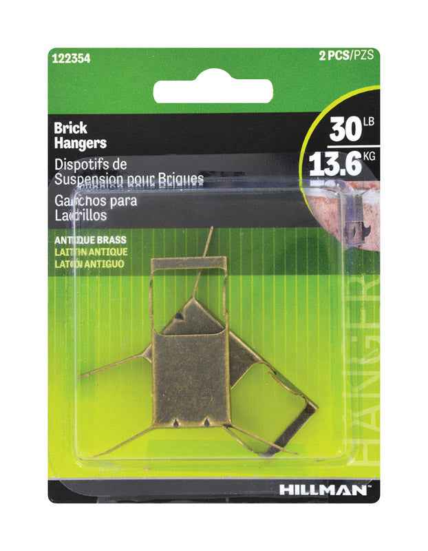 Hillman AnchorWire Brass-Plated Gold Brick Picture Hanger 1 lb. 2 pk (Pack of 10) - Image 3
