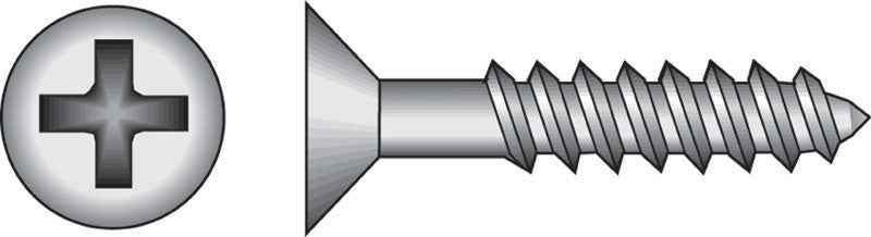 HILLMAN No. 10 X 1-1/2 in. L Phillips Black Phosphate Twin Thread Cabinet Screws 1 pk