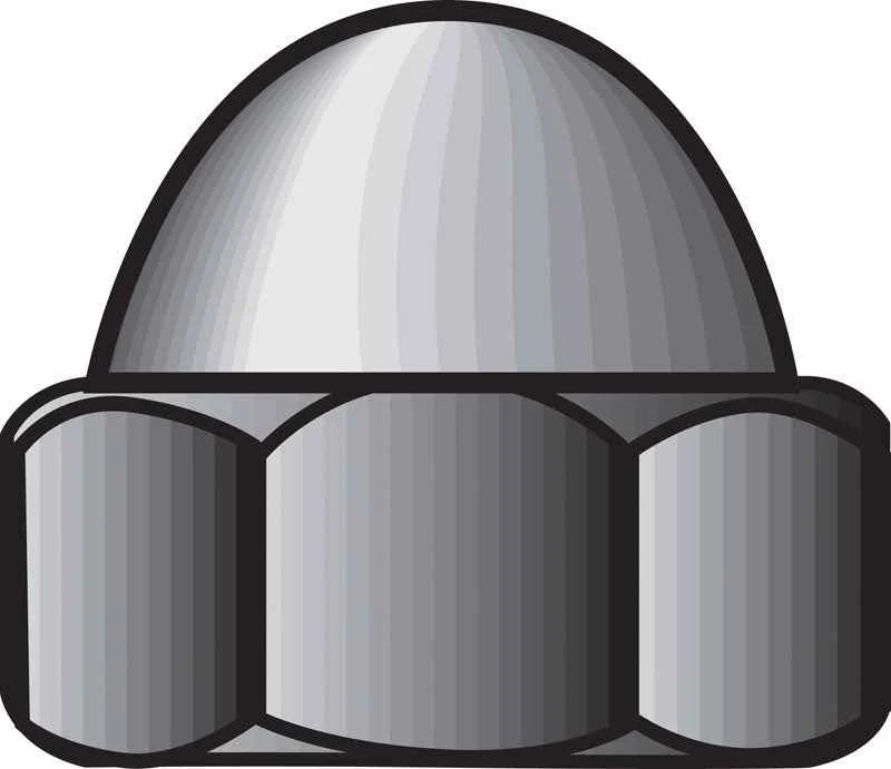 HILLMAN 5/16 in. Zinc-Plated Steel SAE Acorn Nut 1 pk