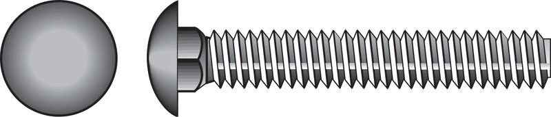 HILLMAN 1/2 in. X 4-1/2 in. L Hot Dipped Galvanized Steel Carriage Bolt 25 pk - Image 3