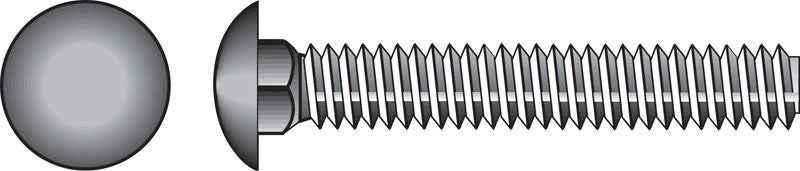 Hillman 1/2 in. X 4 in. L Hot Dipped Galvanized Steel Carriage Bolt 25 pk - Image 5