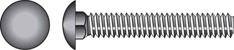 Hillman 1/4 in. X 2-1/2 in. L Hot Dipped Galvanized Steel Carriage Bolt 100 pk - Image 5