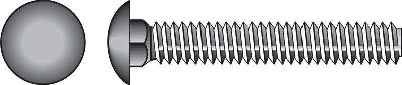 HILLMAN 1/4 in. X 3-1/2 in. L Hot Dipped Galvanized Steel Carriage Bolt 100 pk - Image 3