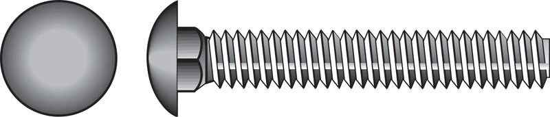 Hillman 1/4 in. X 4 in. L Hot Dipped Galvanized Steel Carriage Bolt 100 pk - Image 5