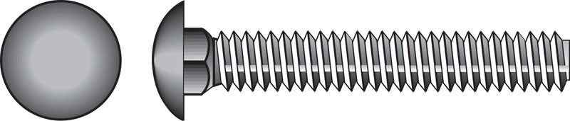 HILLMAN 3/8 in. X 1-1/2 in. L Hot Dipped Galvanized Steel Carriage Bolt 100 pk - Image 3