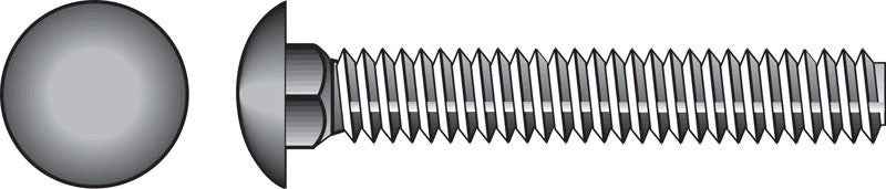 HILLMAN 3/8 in. X 2-1/2 in. L Hot Dipped Galvanized Steel Carriage Bolt 50 pk - Image 3