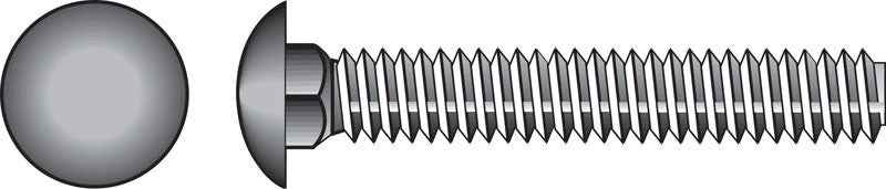HILLMAN 3/8 in. X 4-1/2 in. L Hot Dipped Galvanized Steel Carriage Bolt 50 pk - Image 3