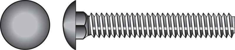 HILLMAN 5/16 in. X 1-1/2 in. L Hot Dipped Galvanized Steel Carriage Bolt 100 pk - Image 3