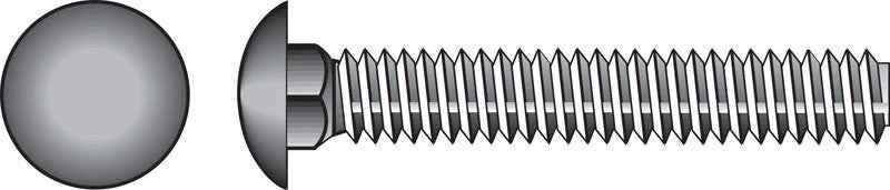 HILLMAN 5/16 in. X 1 in. L Hot Dipped Galvanized Steel Carriage Bolt 100 pk - Image 3