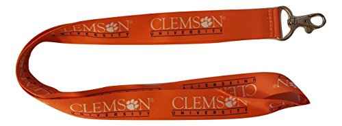 Hillman Clemson Tigers Polyester Pink Decorative Key Chain Lanyard (Pack of 6) - Image 2