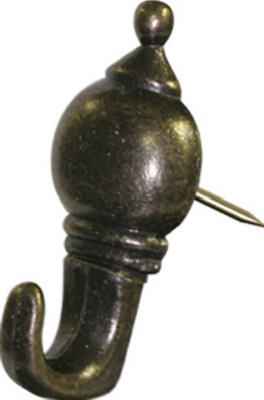 Hillman AnchorWire Antique Brass Silver Push Pin Picture Hook 20 lb. 3 pk (Pack of 10) - Image 2
